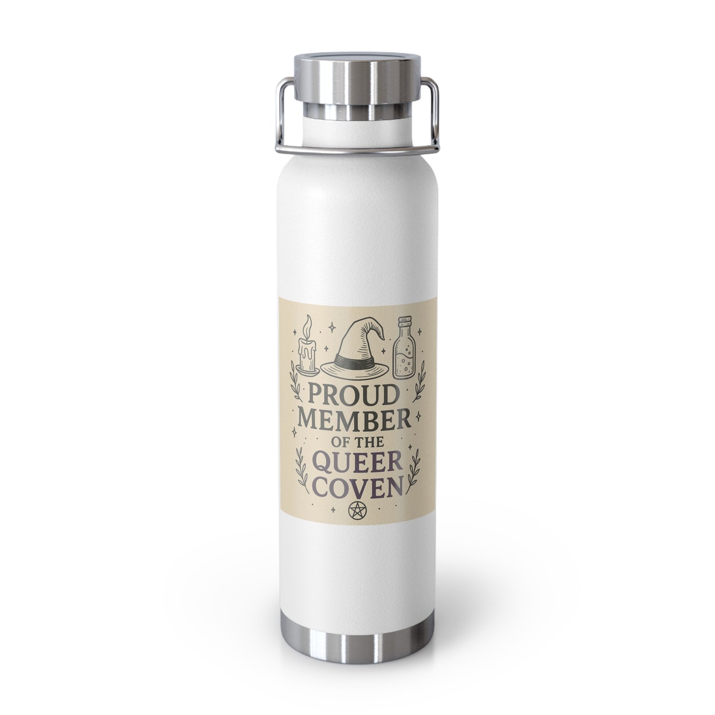 Proud Member of the Queer Coven Water Bottle | 22oz Copper Insulated Flask, LGBTQ+ Gift, Unique Occult Accessory, Eco-Friendly Travel [...]
