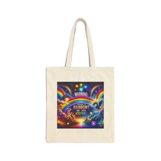 Colorful Pride Acceptance Tote Bag - Perfect for Pride, Eco-Friendly, Reusable Bag, Gift for Friends, Beach or Shopping