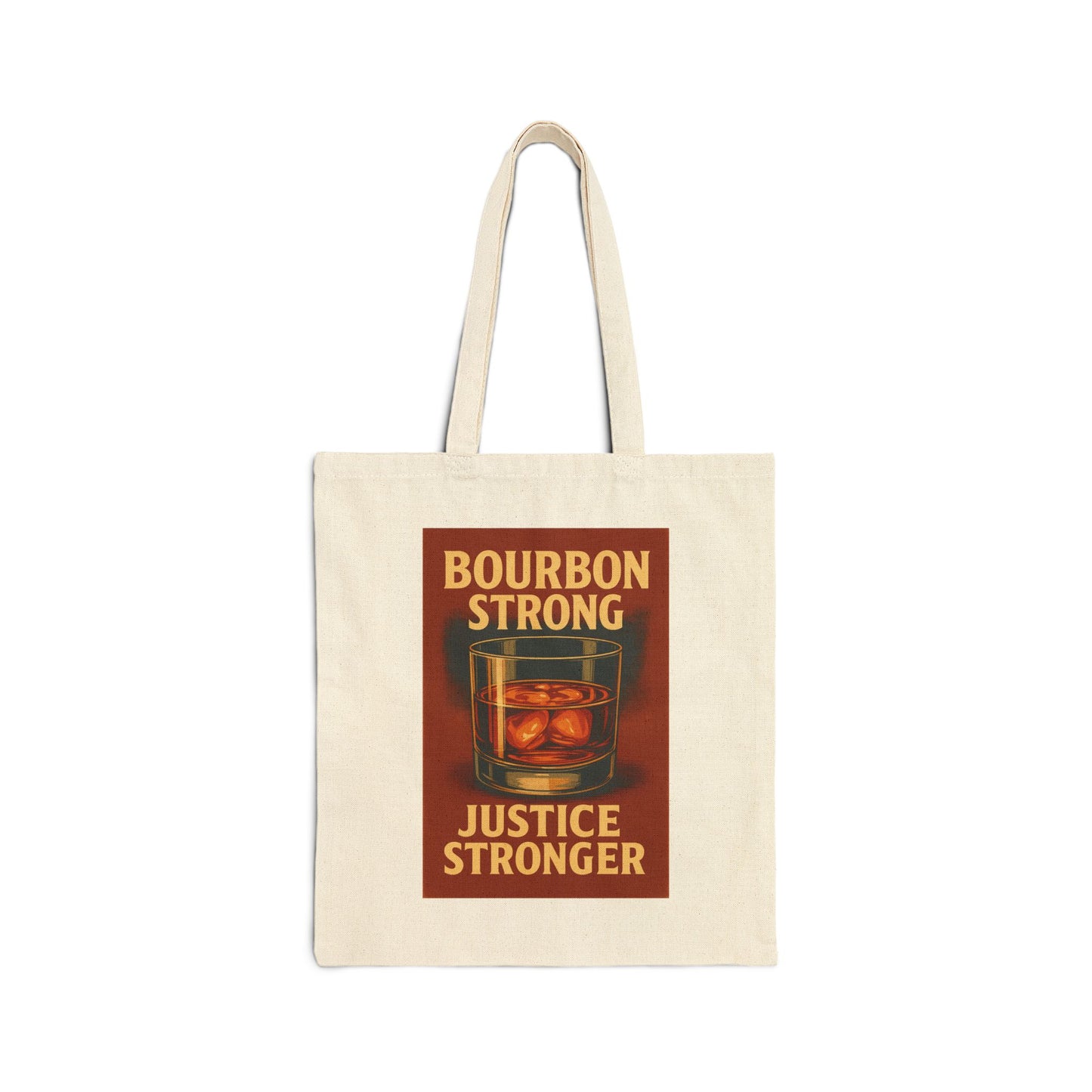 Colorado Defense Attorney Bourbon Strong Cotton Canvas Tote Bag - Eco-Friendly, Reusable Grocery, Gift for Bourbon Lovers