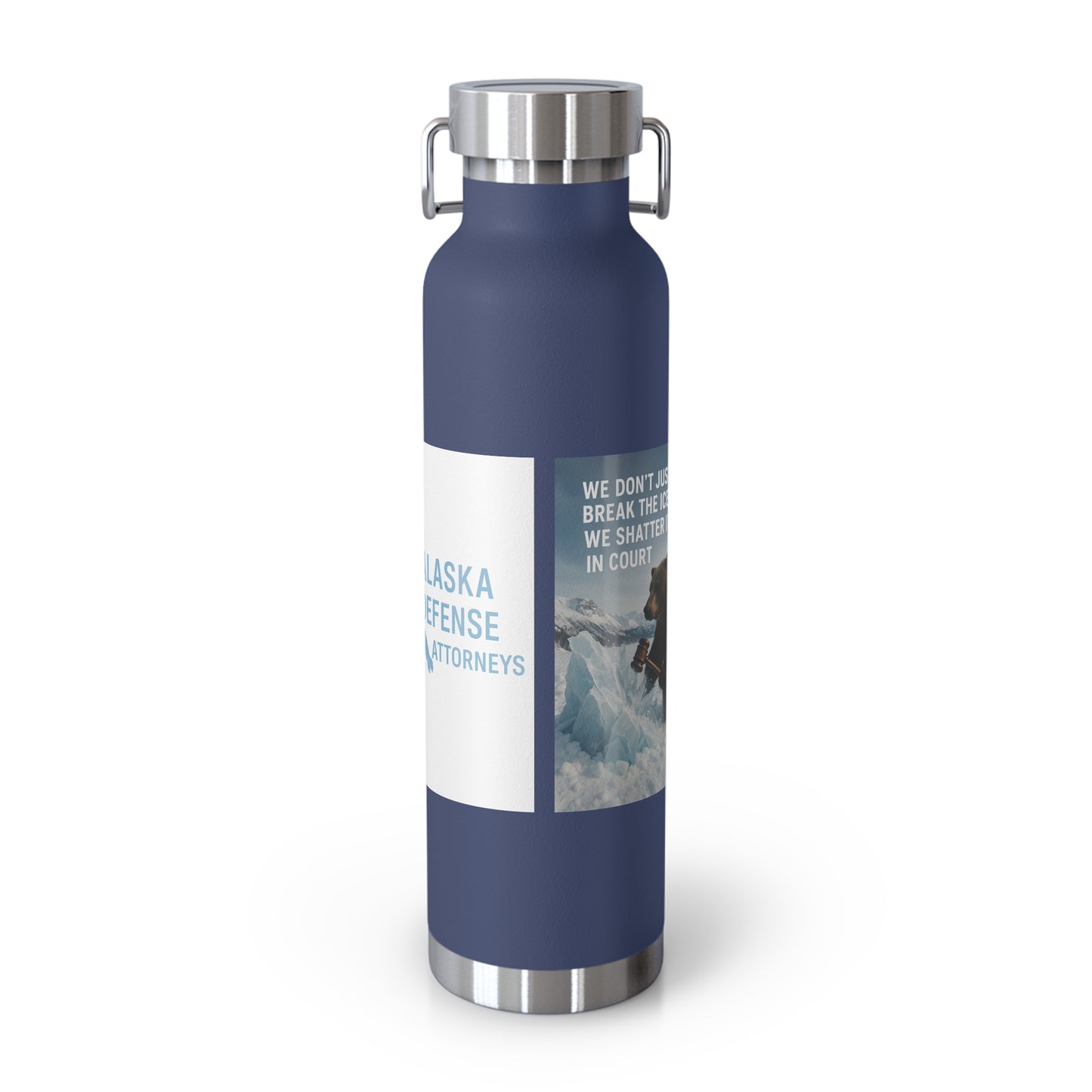 Alaska Defense Attorney Insulated Water Bottle, 22oz, Adventure Hydration, Eco-Friendly Travel Flask, Gifts for Nature Lovers, Motivational [...]