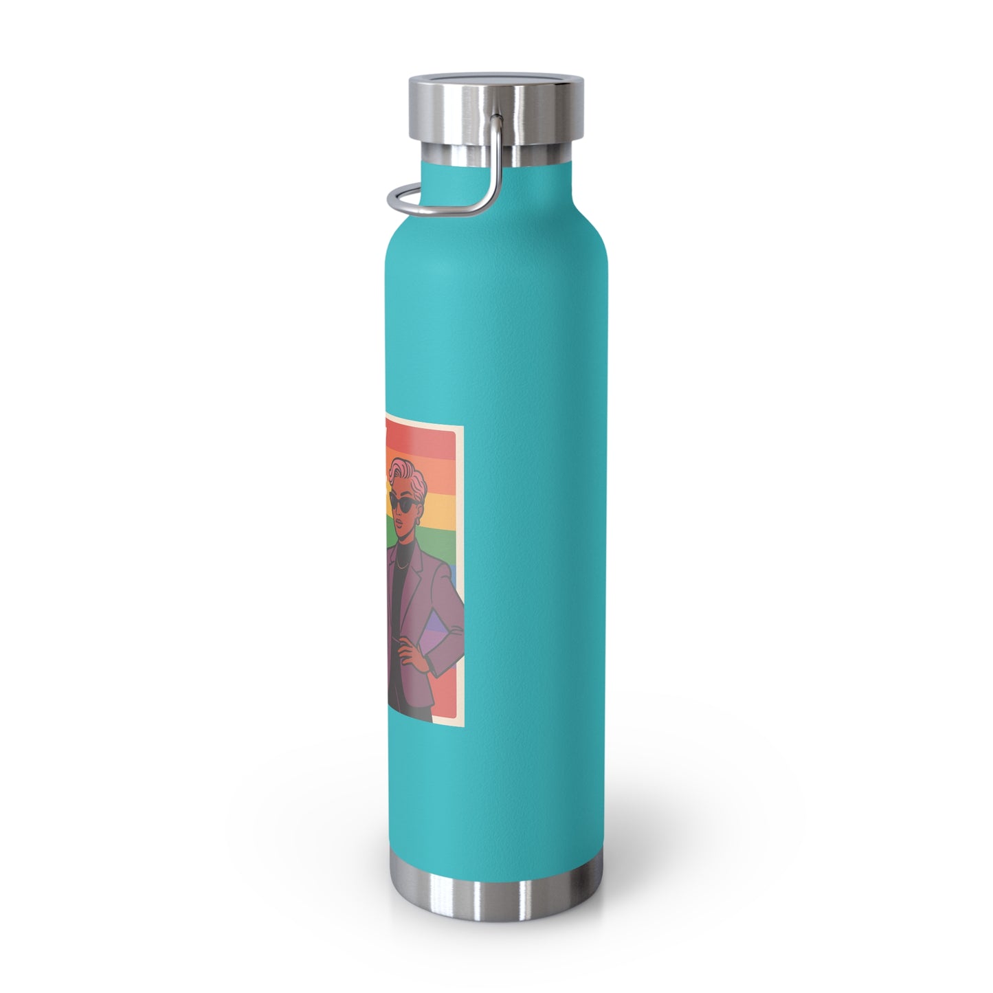 Pride-Themed Vacuum Insulated Water Bottle, LGBTQ+ Gifts, Eco-Friendly Hydration, Enthusiast Drinkware, Stylish Reusable Flask