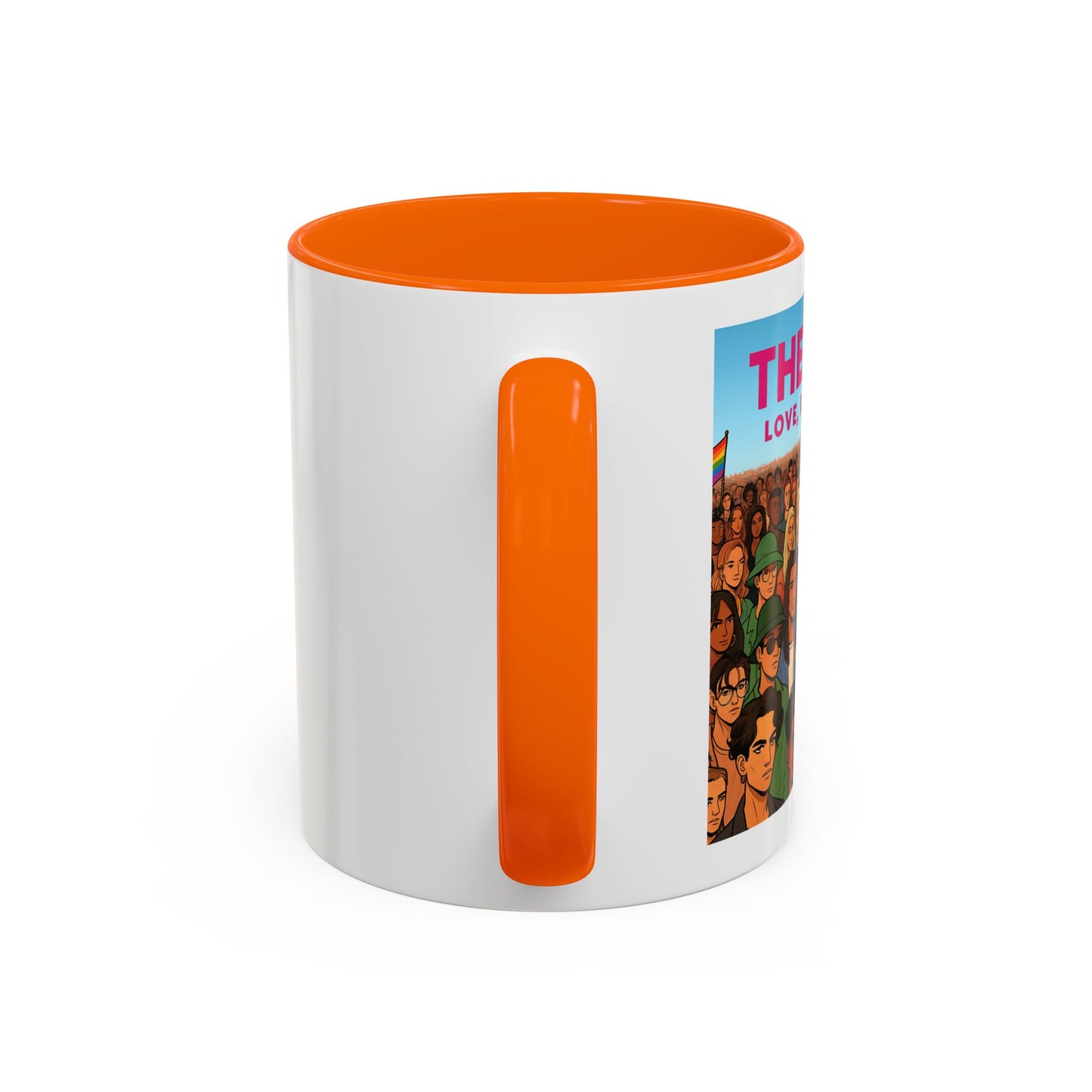 Celebrate Diversity Accent Coffee Mug | LGBTQ+ Pride Mug | Unique Gift for Allies and Activists | Perfect for Home or Office