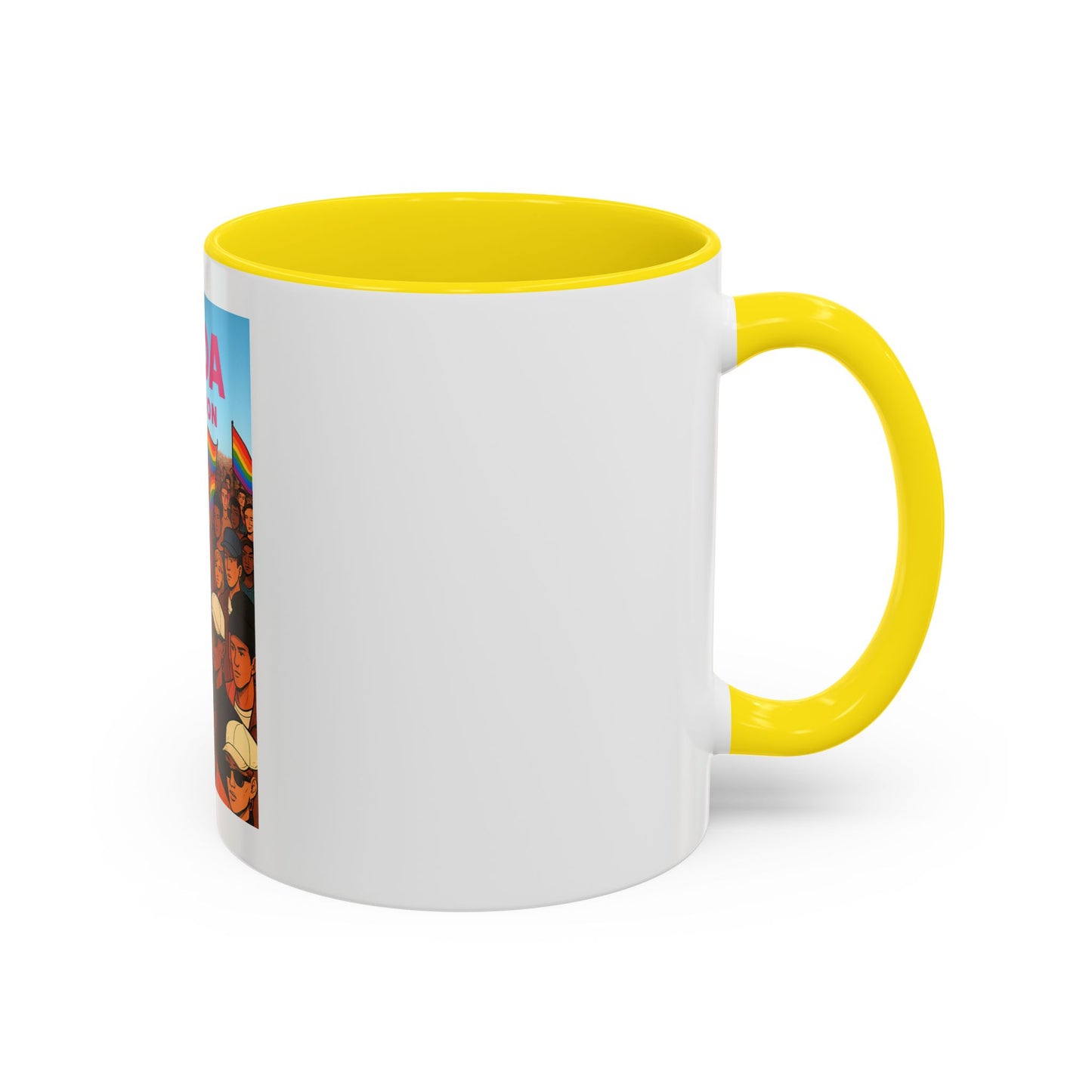Celebrate Diversity Accent Coffee Mug | LGBTQ+ Pride Mug | Unique Gift for Allies and Activists | Perfect for Home or Office