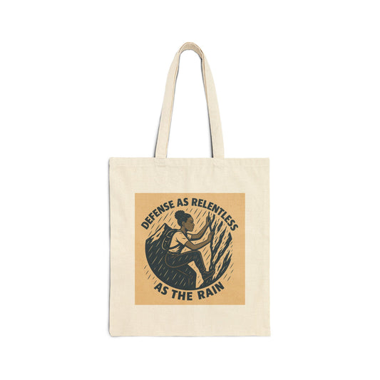 Washington Defense Attorney - Relentless Defense Cotton Canvas Tote Bag | Eco-Friendly Tote, Reusable Shopping Bag