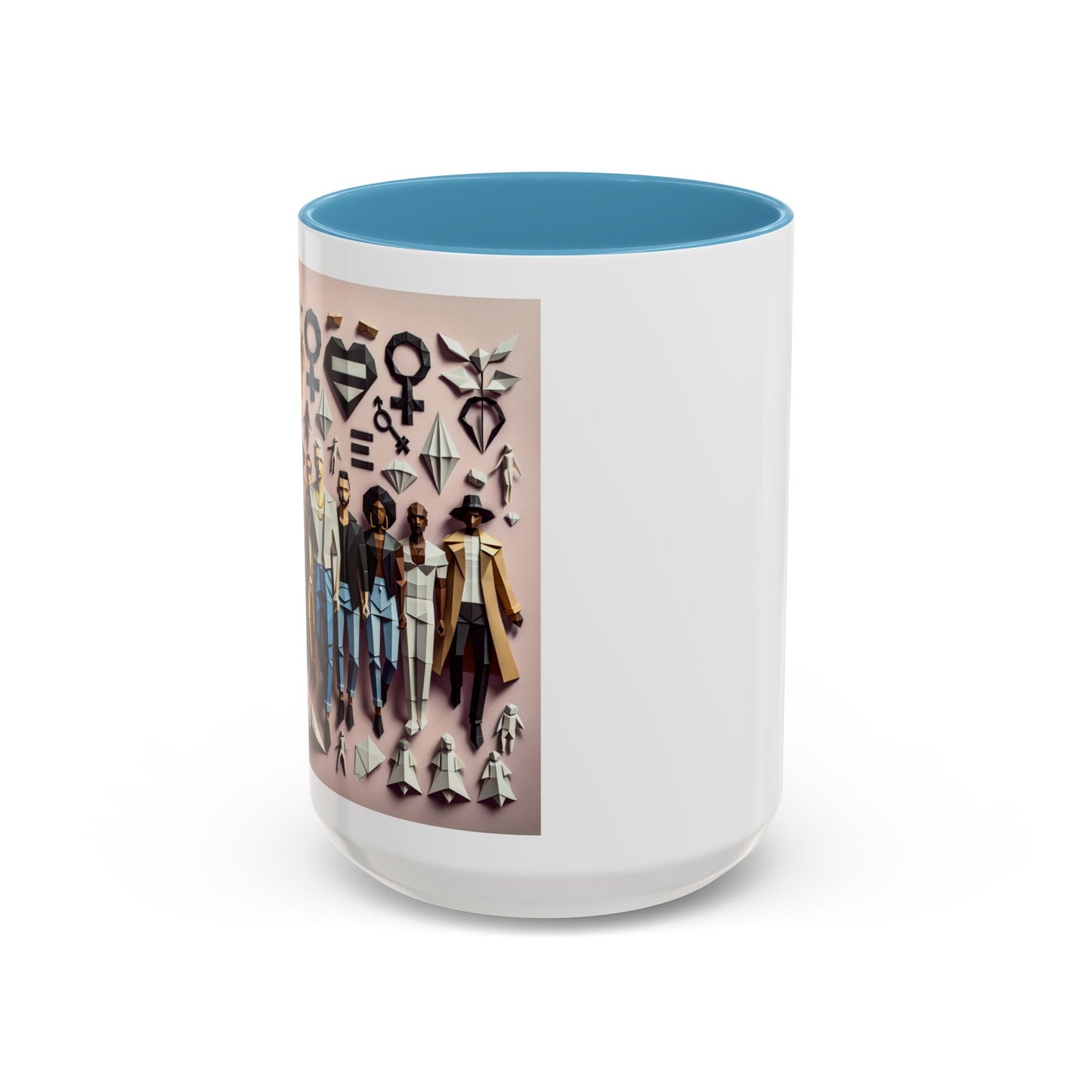 LGBTQIA Pride - Chic Accent Coffee Mug, Unique Artistic Mug, Gift for Coffee Lovers, Modern Home Decor, Ideal for Birthdays & Holidays