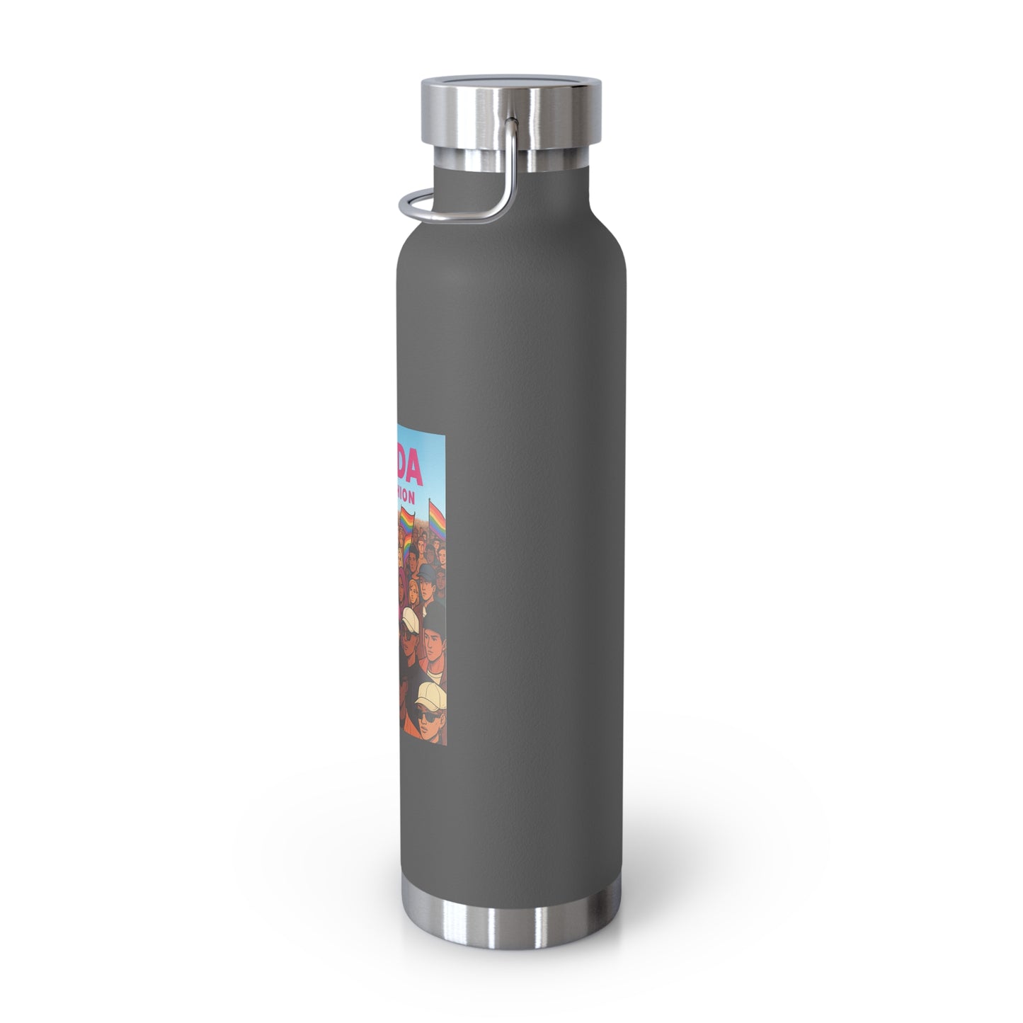 LGBTQ+ Insulated Water Bottle, Eco-Friendly Hydration, Pride Gifts, Trendy Travel Mug, Stainless Steel Flask