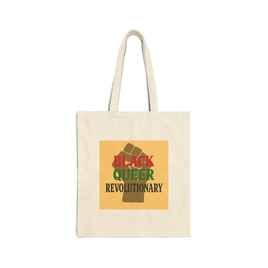 Black Queer Revolutionary Tote Bag, Eco-Friendly Reusable Shopping Bag, Social Justice Gift, LGBTQ+ Pride Accessory, Canvas Eco Tote