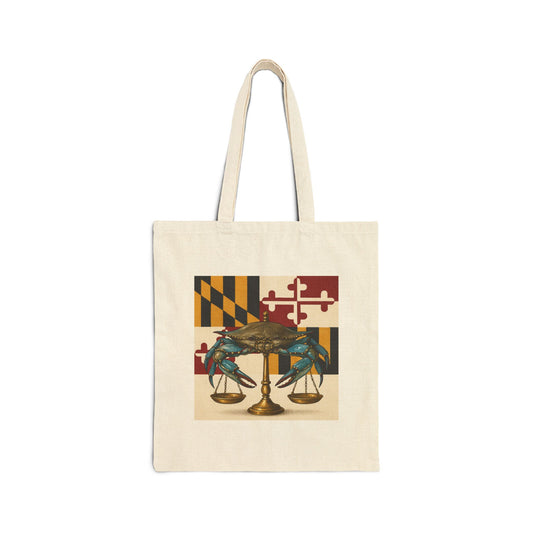Maryland Defense Attorney Tote Bag, Claws Out Design, Eco-Friendly Shopping Bag, Gift for Crab Lovers, Summer Beach Accessory