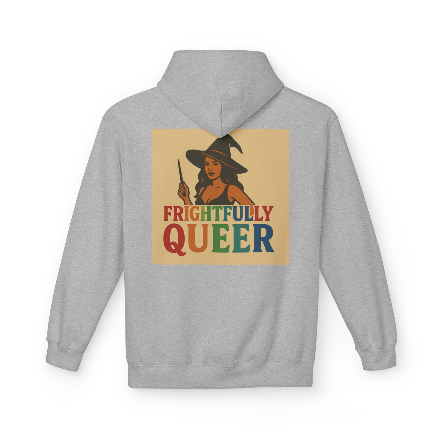 Frightfully Queer Fleece Hoodie, Unisex Halloween Hoodie, Fall Fashion, LGBTQ+ Pride Sweatshirt, Cozy Casual Wear