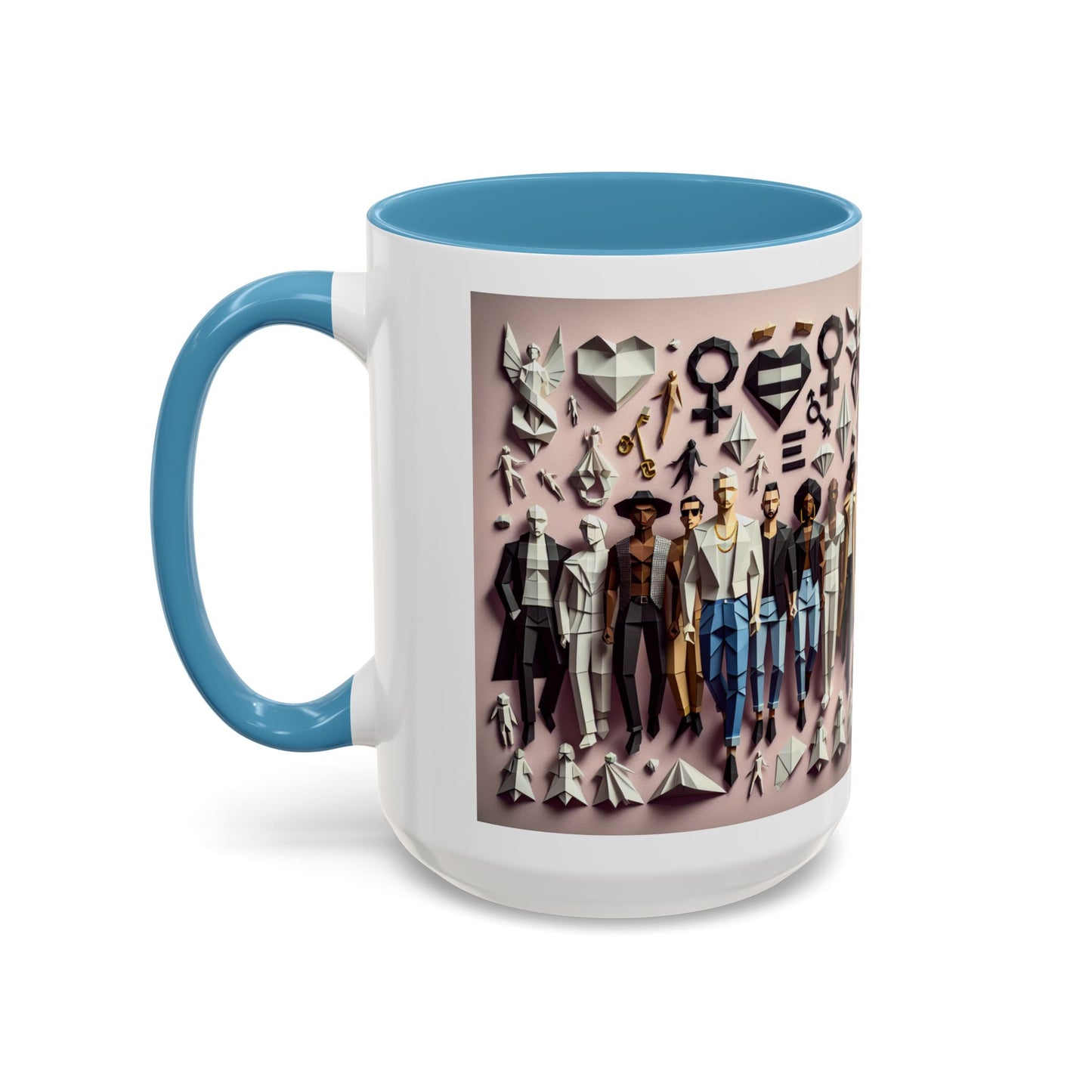 LGBTQIA Pride - Chic Accent Coffee Mug, Unique Artistic Mug, Gift for Coffee Lovers, Modern Home Decor, Ideal for Birthdays & Holidays