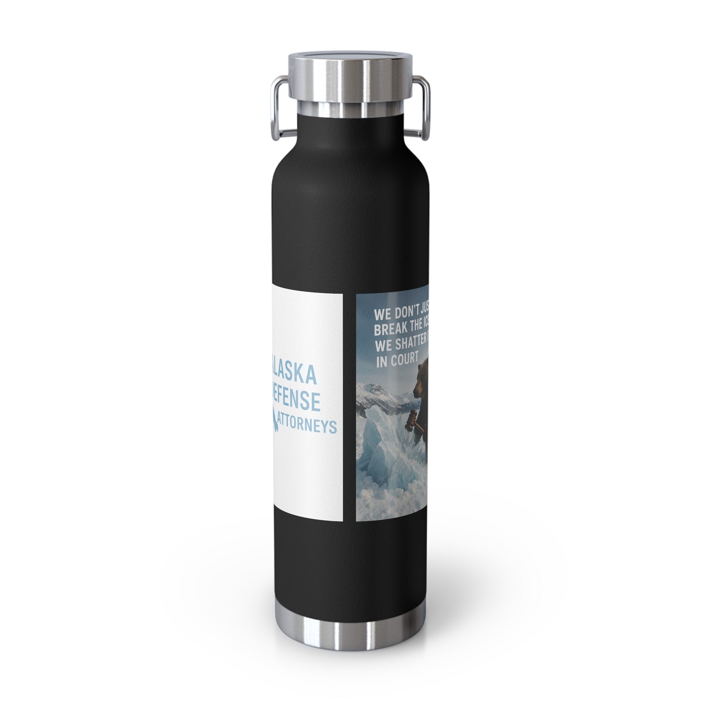Alaska Defense Attorney Insulated Water Bottle, 22oz, Adventure Hydration, Eco-Friendly Travel Flask, Gifts for Nature Lovers, Motivational [...]