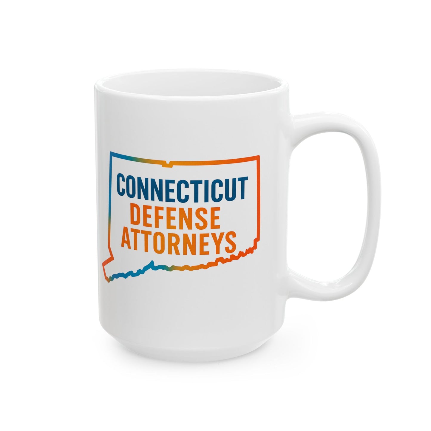 Connecticut Defense Attorney Ceramic Mug - Motivational Coffee Cup, Gifts for Activists, Home Office Decor