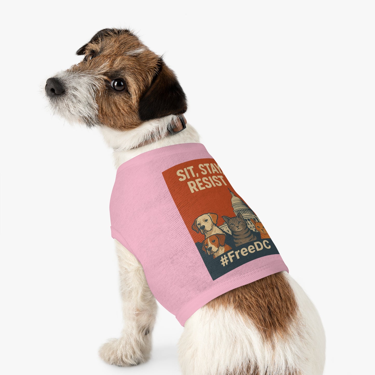 Political Pet Tank Top | Ideal for Pet Lovers, Dog Walks, Protests, and Gift Giving