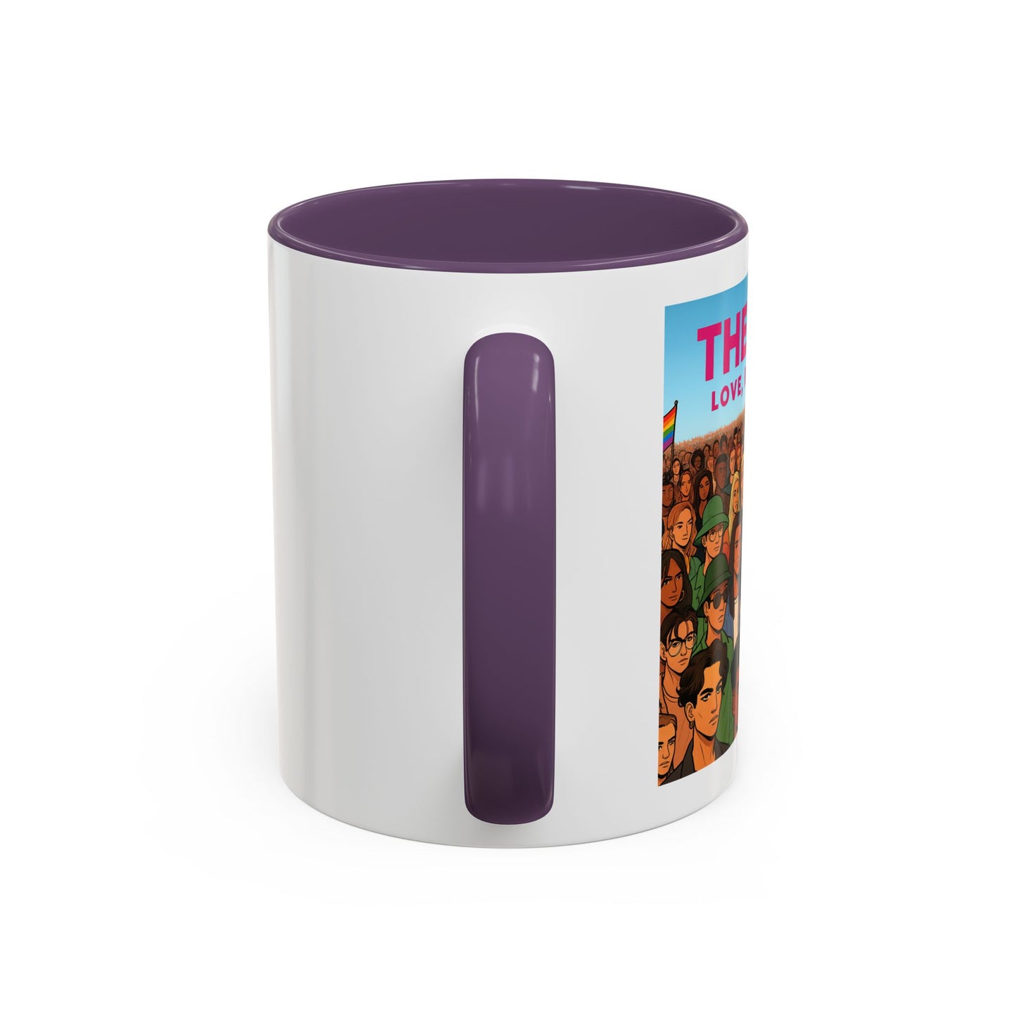 Celebrate Diversity Accent Coffee Mug | LGBTQ+ Pride Mug | Unique Gift for Allies and Activists | Perfect for Home or Office