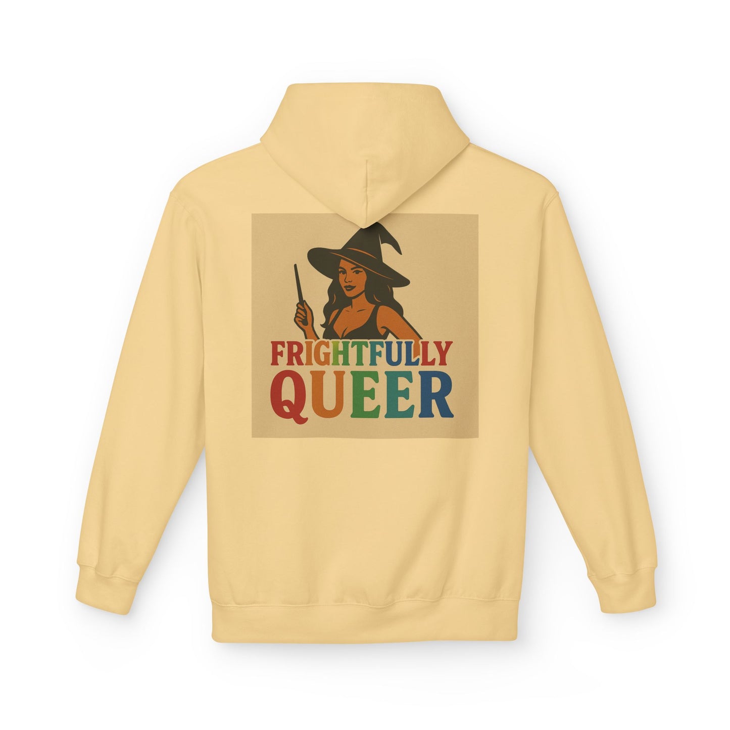 Frightfully Queer Fleece Hoodie, Unisex Halloween Hoodie, Fall Fashion, LGBTQ+ Pride Sweatshirt, Cozy Casual Wear