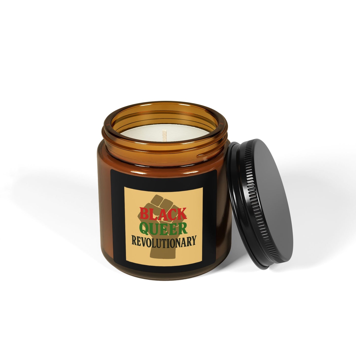 Empowering Scented Soy Candle, Aromatherapy Gift, Black Queer Revolutionary, Eco-Friendly Home Decor, Multi-Size, Relaxation