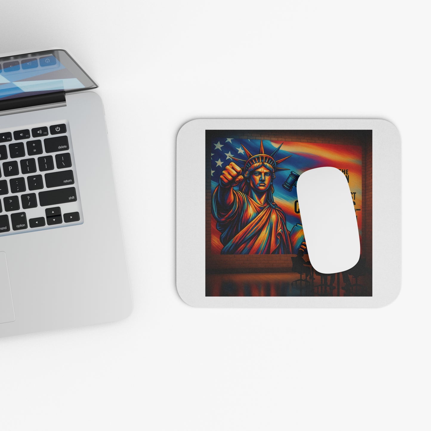 Connecticut Defense Attorney Mouse Pad, Patriotic Desk Accessory, Office Decor, Gift for Lawyers, Constitution Enthusiasts, Liberty Decor
