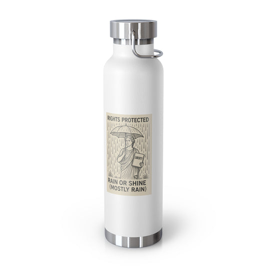 Insulated Water Bottle with Vintage Graphic, Travel Tumbler, Eco-Friendly Drinkware, Gifts for Activists, Outdoors Gear, Sustainable Bottles