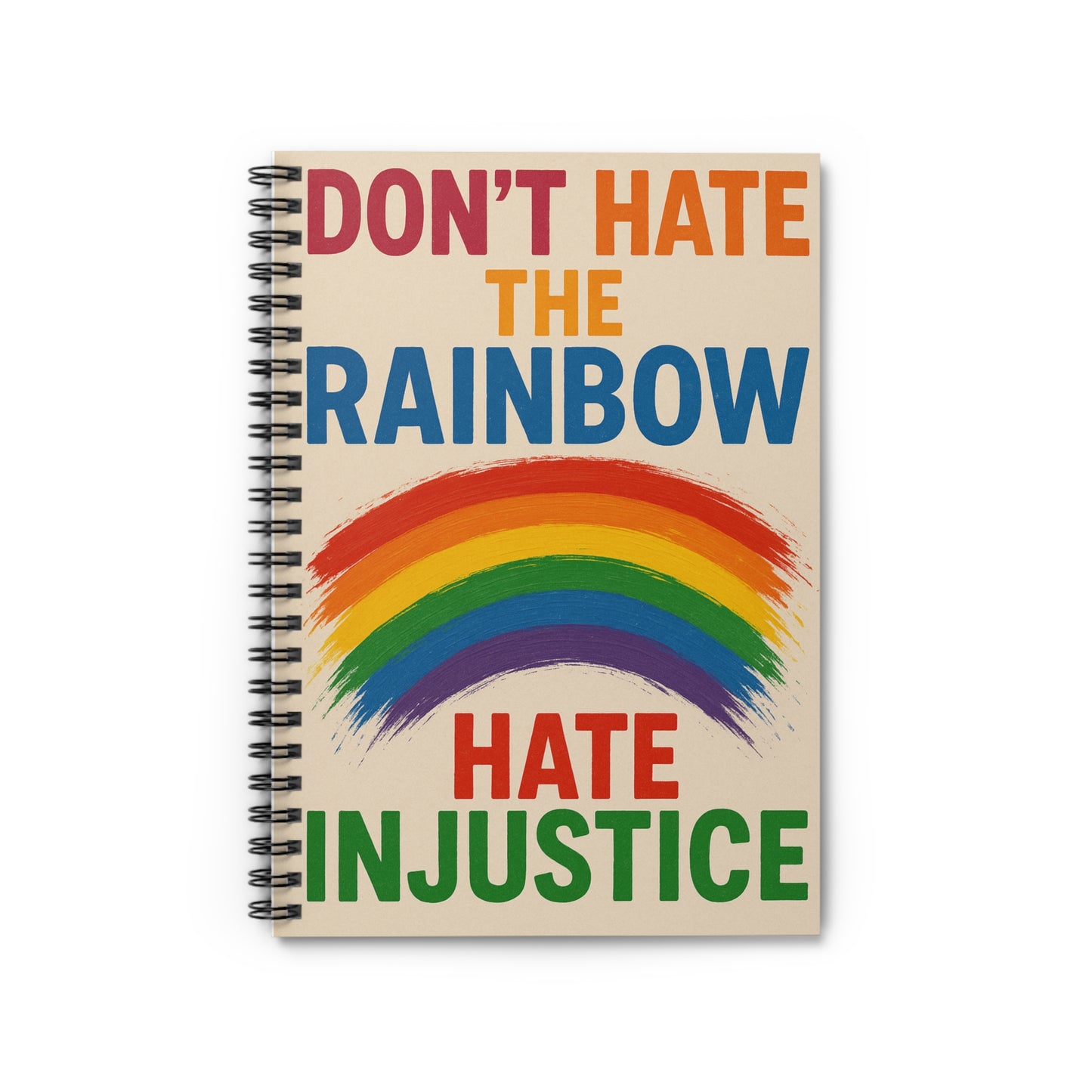 LGBTQ Rainbow-Inspired Spiral Notebook - Celebrate Diversity, Journaling, Gift for Activists, Colorful Stationery