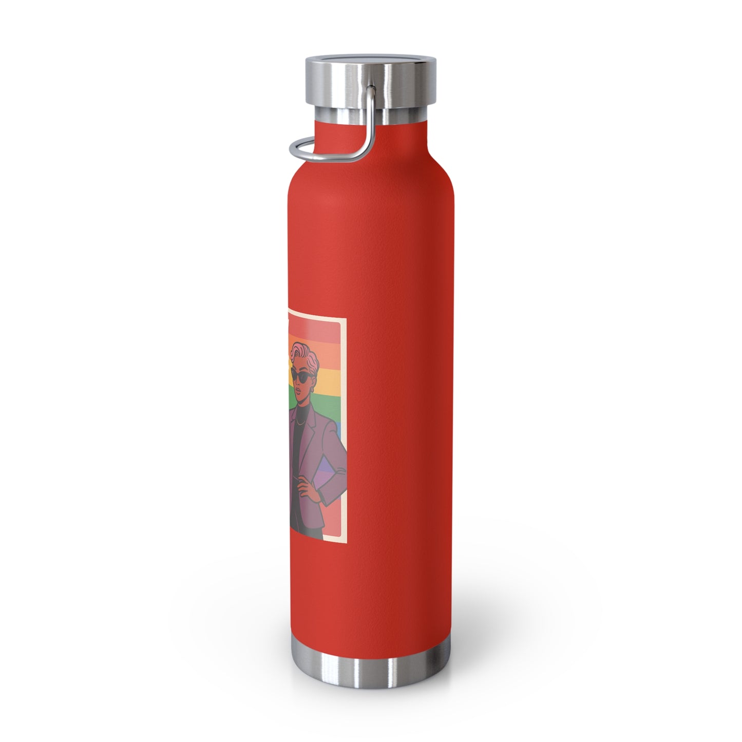 Pride-Themed Vacuum Insulated Water Bottle, LGBTQ+ Gifts, Eco-Friendly Hydration, Enthusiast Drinkware, Stylish Reusable Flask
