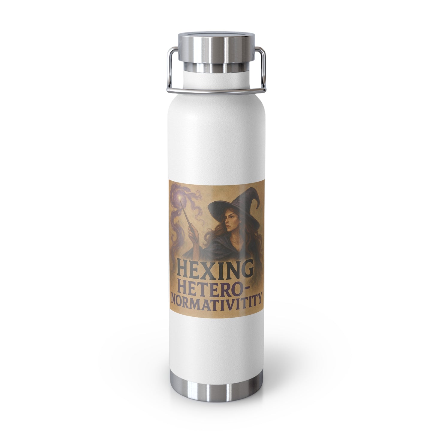 Witchy Insulated Water Bottle, Unique Gift for Witches, Hexing Heteronormativity, Eco-Friendly, Reusable, Perfect for Halloween