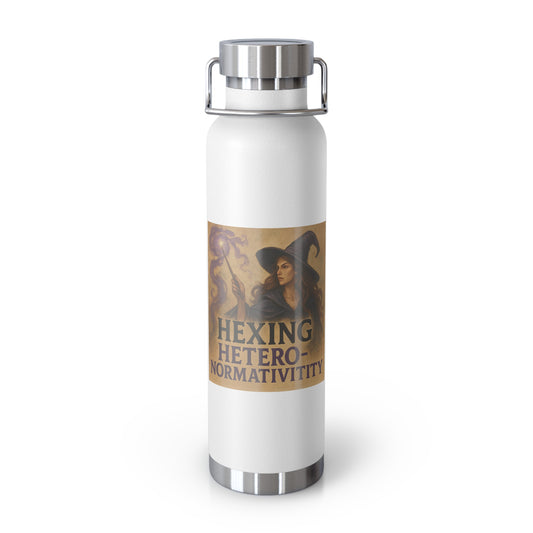 Witchy Insulated Water Bottle, Unique Gift for Witches, Hexing Heteronormativity, Eco-Friendly, Reusable, Perfect for Halloween