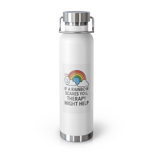 LGBTQIA Whimsical Stainless Steel Water Bottle, Eco-Friendly Drinkware, Fun Gift for Therapy Lovers, Motivational Travel Cup, Colorful Rainbow [...]