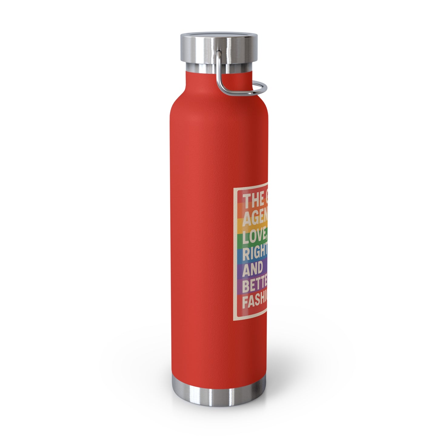 Pride-Themed Vacuum Insulated Water Bottle, LGBTQ+ Gifts, Eco-Friendly Hydration, Enthusiast Drinkware, Stylish Reusable Flask