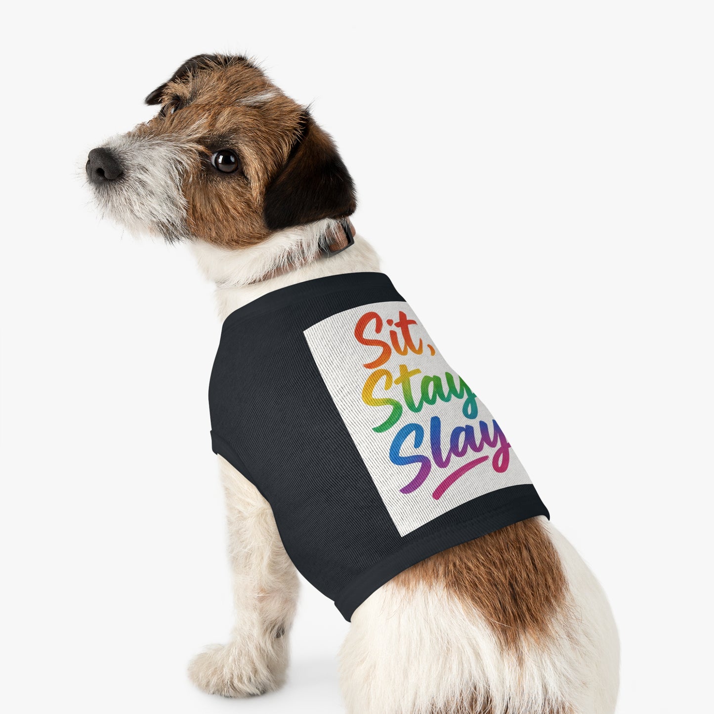 Rainbow Pet Tank Top: Dog Apparel, Cute Pet Outfit, LGBTQ+ Pride Pet Shirt, Fun Summer Wear, Gift for Pet Lovers