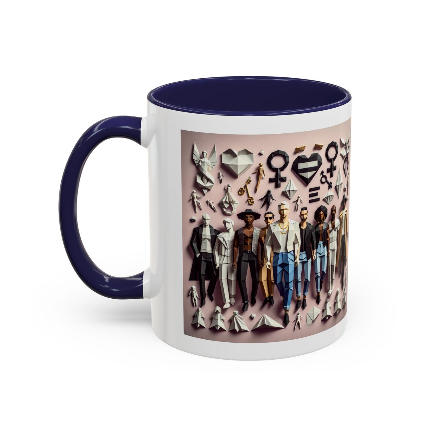LGBTQIA Pride - Chic Accent Coffee Mug, Unique Artistic Mug, Gift for Coffee Lovers, Modern Home Decor, Ideal for Birthdays & Holidays