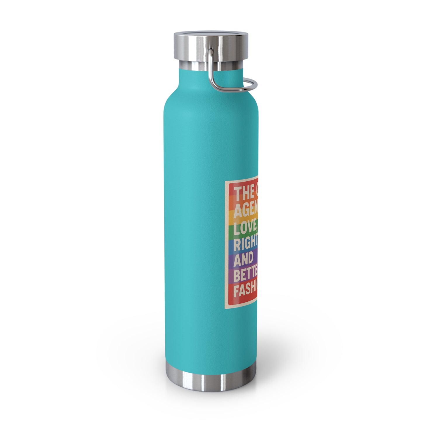 Pride-Themed Vacuum Insulated Water Bottle, LGBTQ+ Gifts, Eco-Friendly Hydration, Enthusiast Drinkware, Stylish Reusable Flask