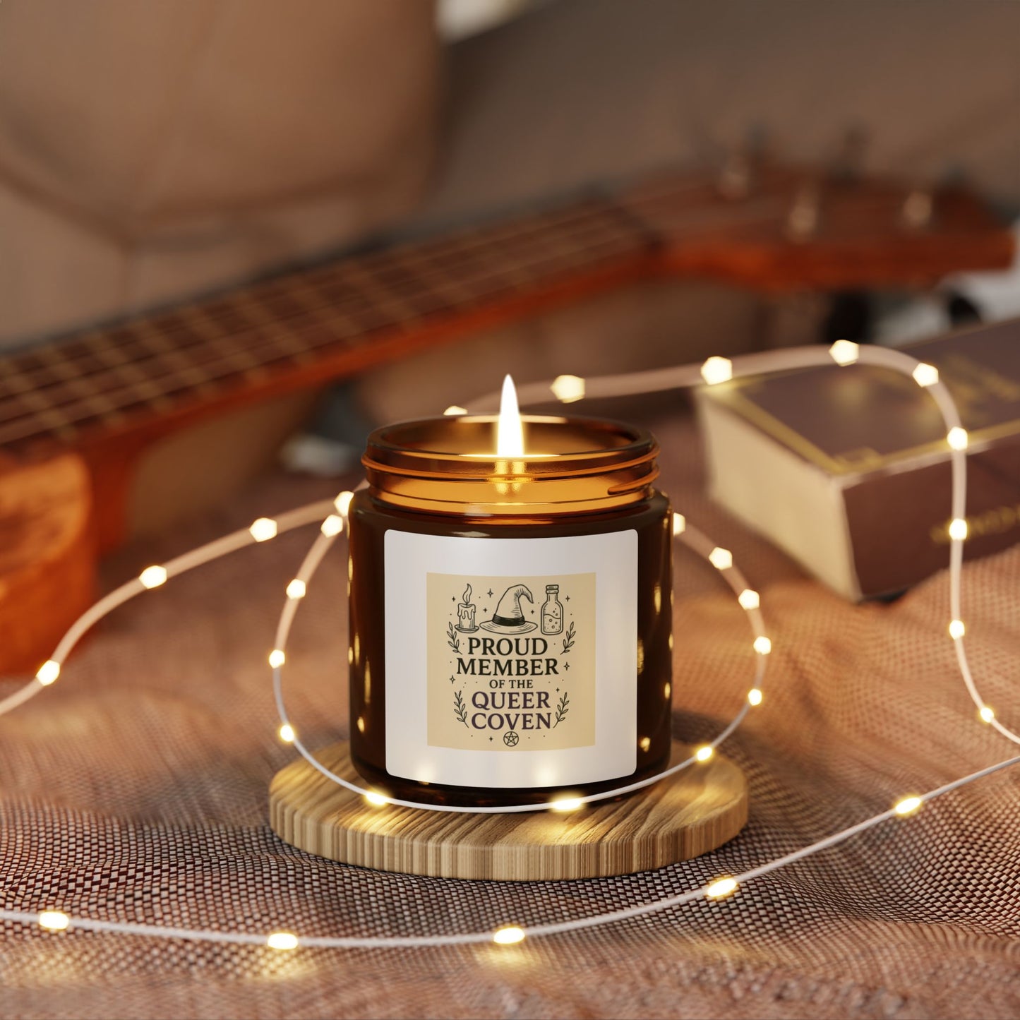 Proud Member of the Queer Coven Scented Soy Candle, LGBTQ+ Gift, Home Decor, Aromatherapy, Pride Candle, Witchy Candle