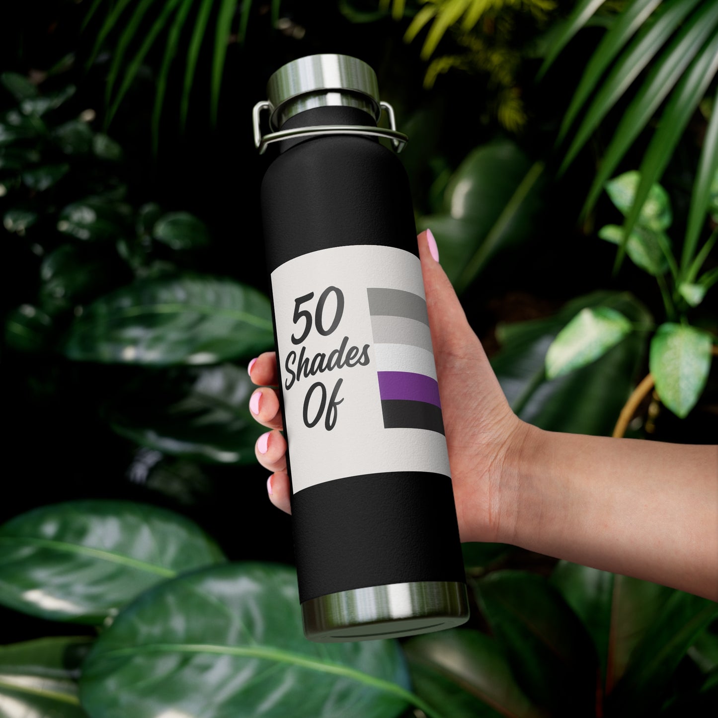 Graysexual - 50 Shades Of Insulated Water Bottle, Modern Travel Mug, Gift for Readers, Stylish Eco-Friendly Flask, Fitness Hydration Bottle, Unique [...]