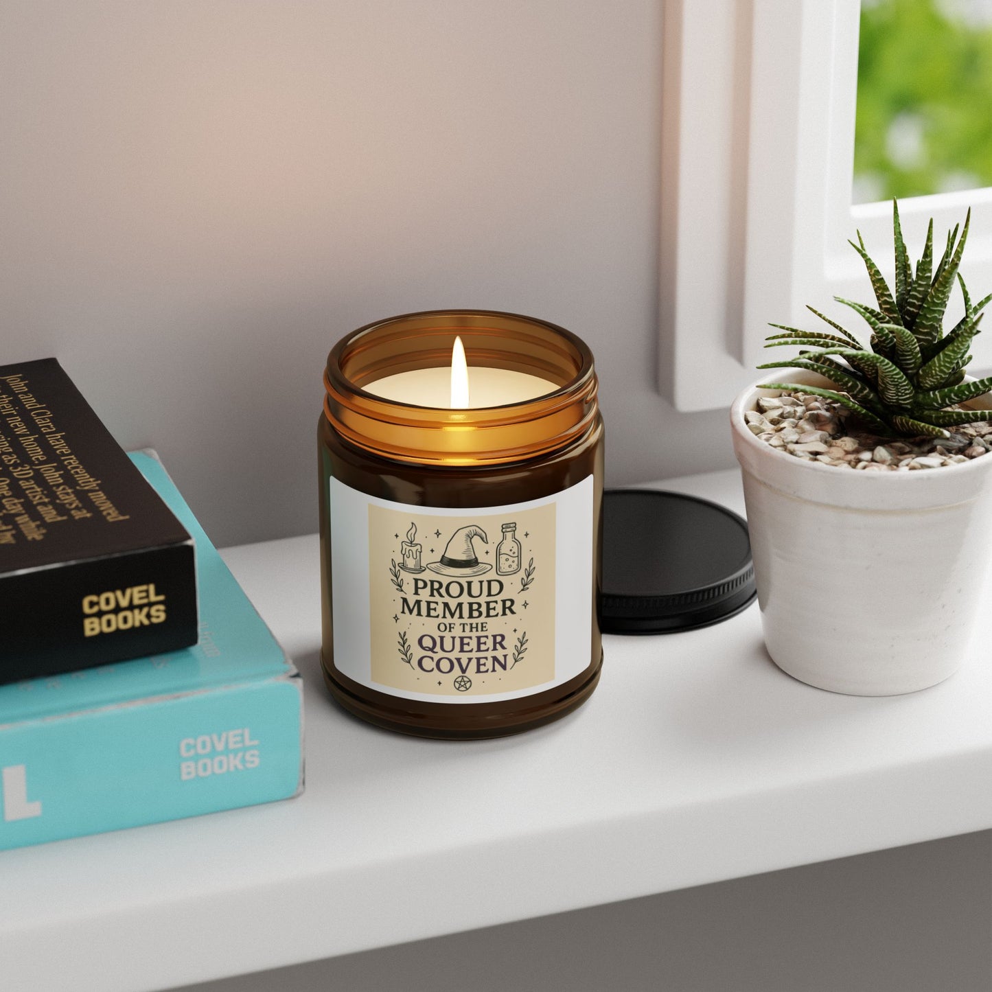 Proud Member of the Queer Coven Scented Soy Candle, LGBTQ+ Gift, Home Decor, Aromatherapy, Pride Candle, Witchy Candle