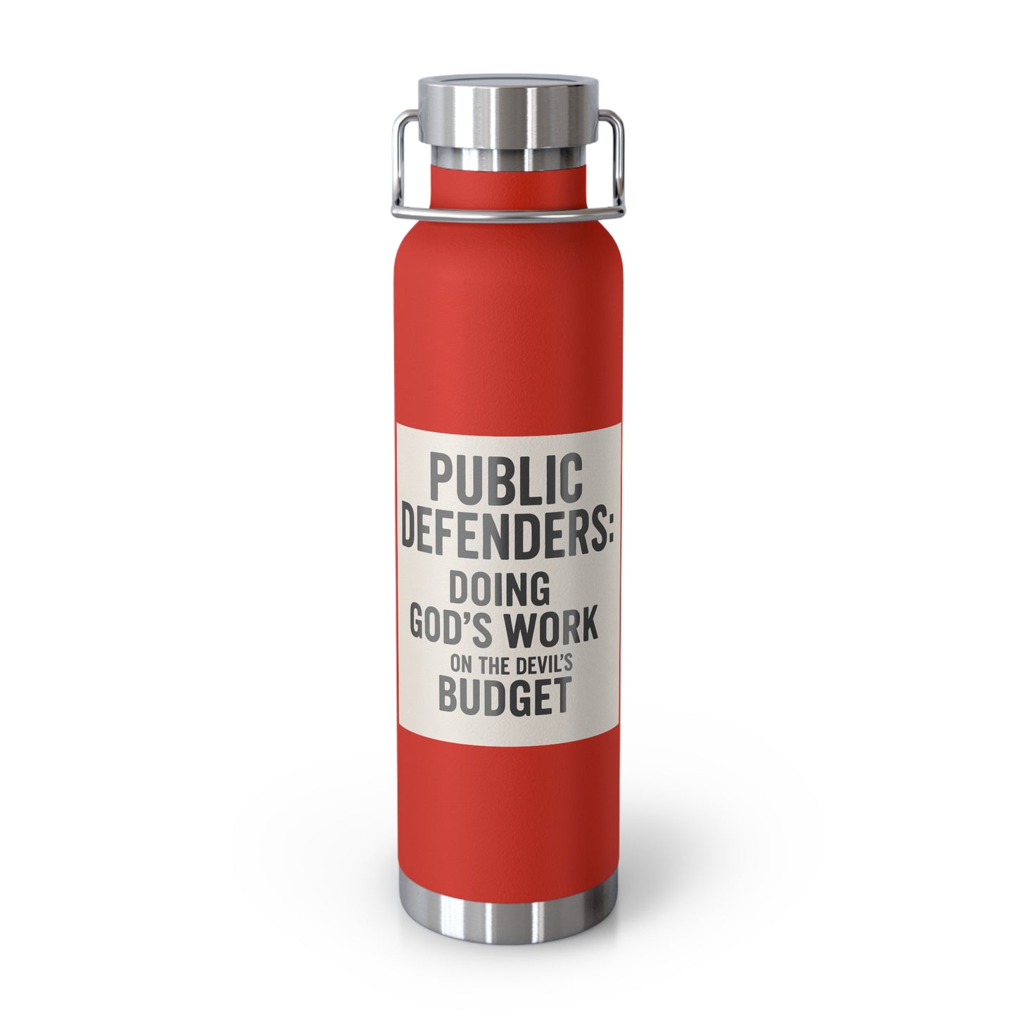 Public Defender Insulated Water Bottle, Glass of Courage, Gifts for Lawyers, Legal Appreciation, Motivational Hydration