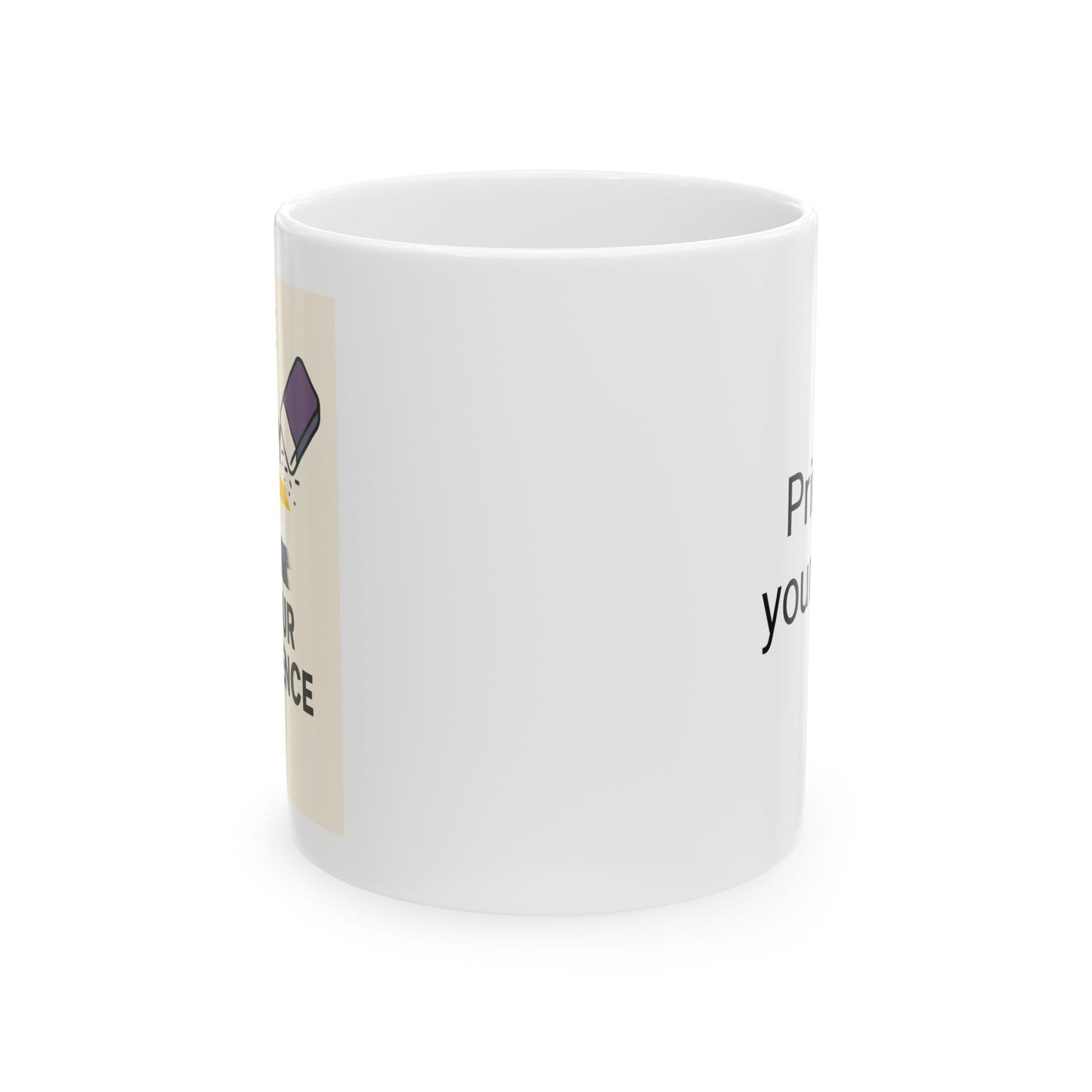 Nonbinary Ceramic Mug, Coffee Cup, Gift for Friends, Home Office Decor, Encouragement Gift, Daily Inspiration
