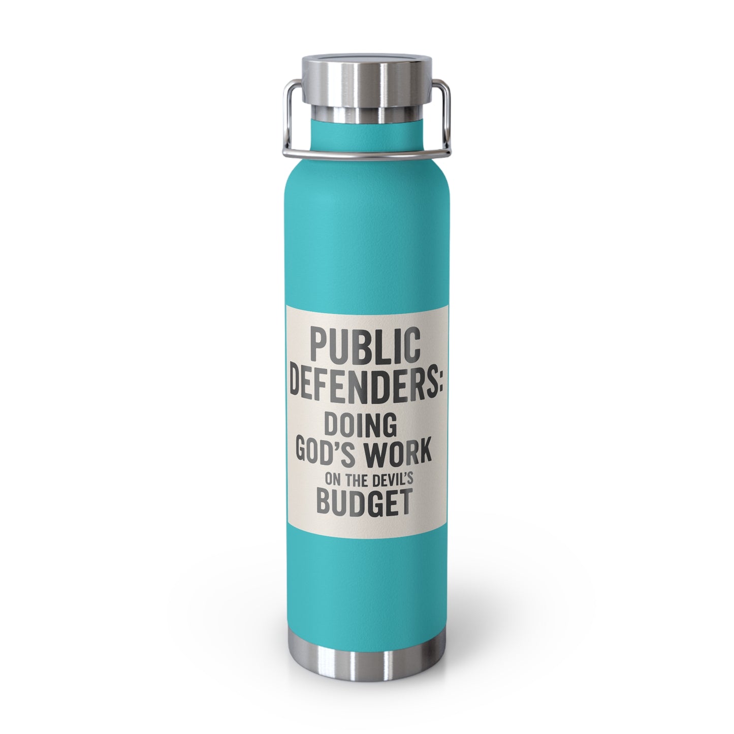 Public Defender Insulated Water Bottle, Glass of Courage, Gifts for Lawyers, Legal Appreciation, Motivational Hydration