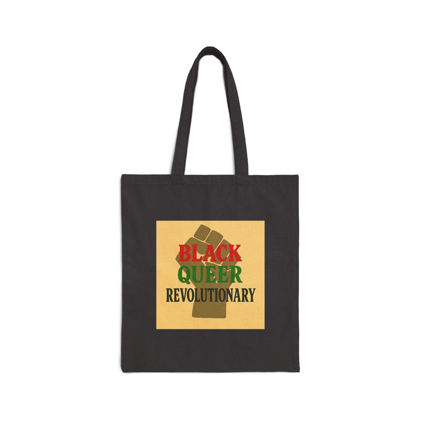 Black Queer Revolutionary Tote Bag, Eco-Friendly Reusable Shopping Bag, Social Justice Gift, LGBTQ+ Pride Accessory, Canvas Eco Tote