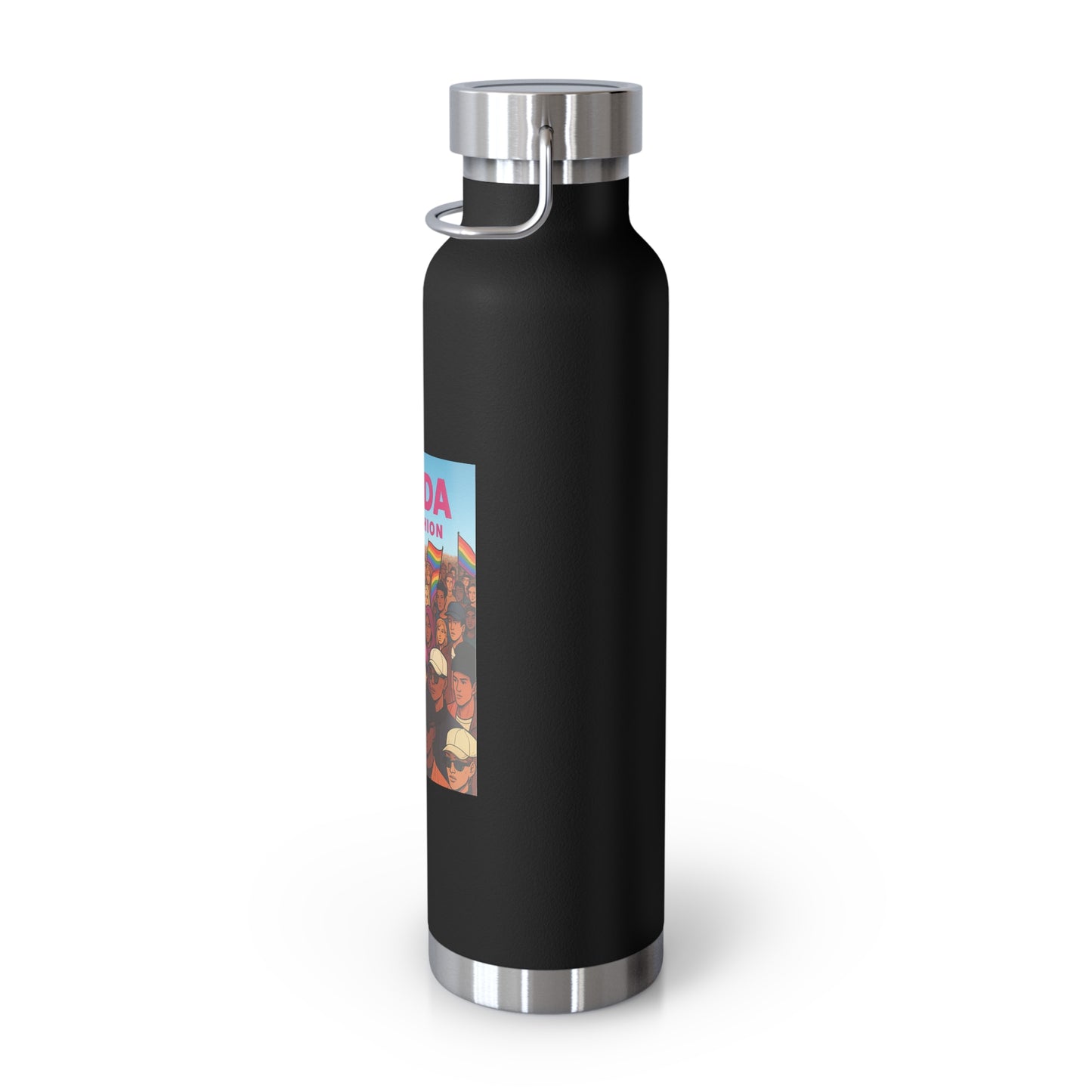 LGBTQ+ Insulated Water Bottle, Eco-Friendly Hydration, Pride Gifts, Trendy Travel Mug, Stainless Steel Flask