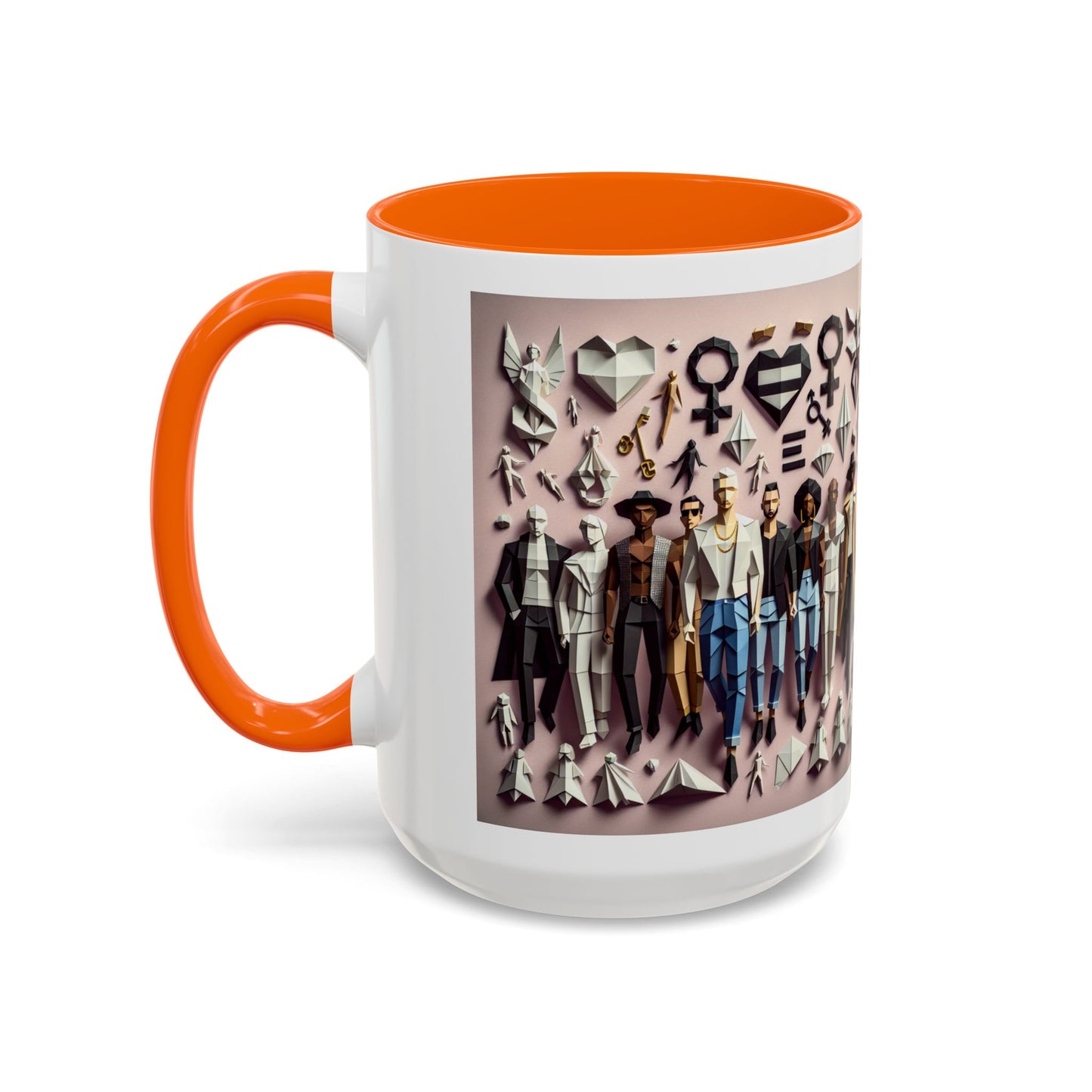 LGBTQIA Pride - Chic Accent Coffee Mug, Unique Artistic Mug, Gift for Coffee Lovers, Modern Home Decor, Ideal for Birthdays & Holidays