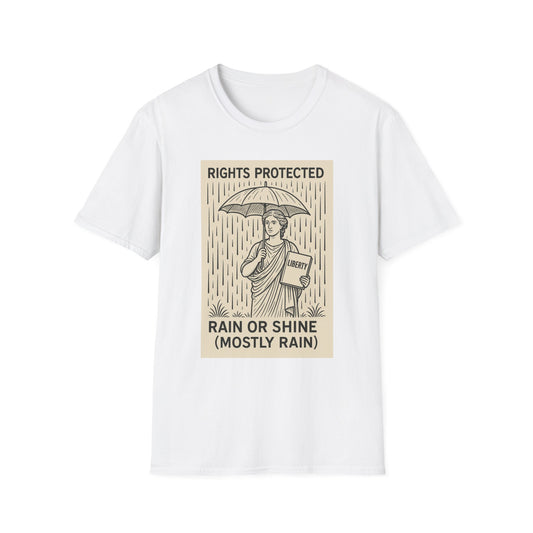 Washington Defense Attorney - Protection Rights T-Shirt, Unisex Fashion Tee, Gift for Activists, Statement Clothing, Rain or Shine Shirt