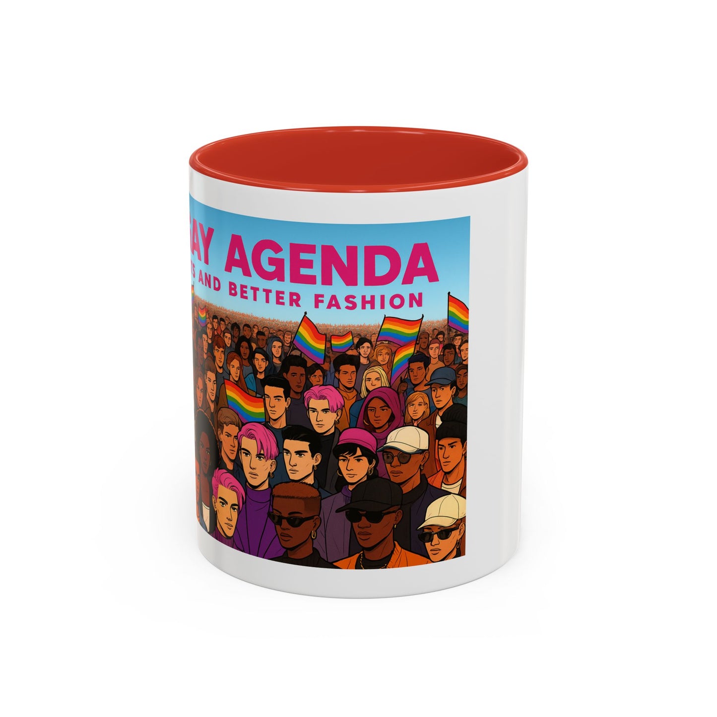Celebrate Diversity Accent Coffee Mug | LGBTQ+ Pride Mug | Unique Gift for Allies and Activists | Perfect for Home or Office