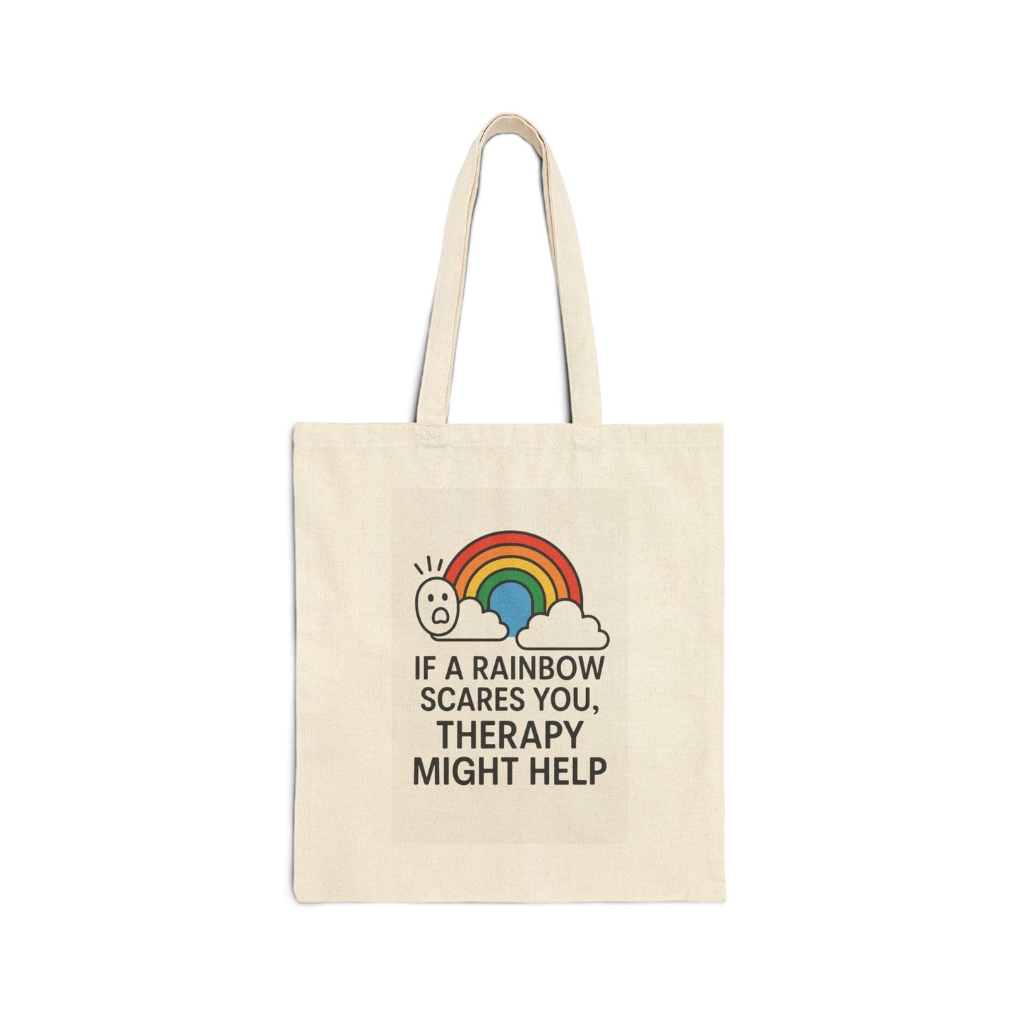 LGBTQIA Rainbow Tote Bag | Canvas Shopping Bag, Eco-Friendly Tote, Beach Bag, Art Bag, Pride Bag