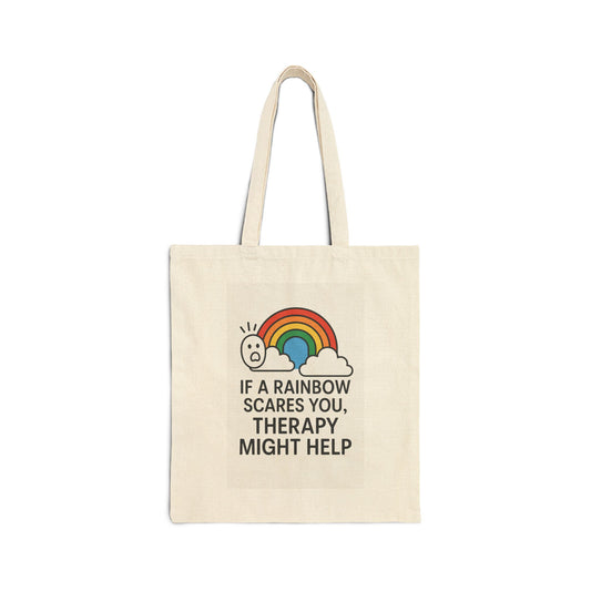 LGBTQIA Rainbow Tote Bag | Canvas Shopping Bag, Eco-Friendly Tote, Beach Bag, Art Bag, Pride Bag