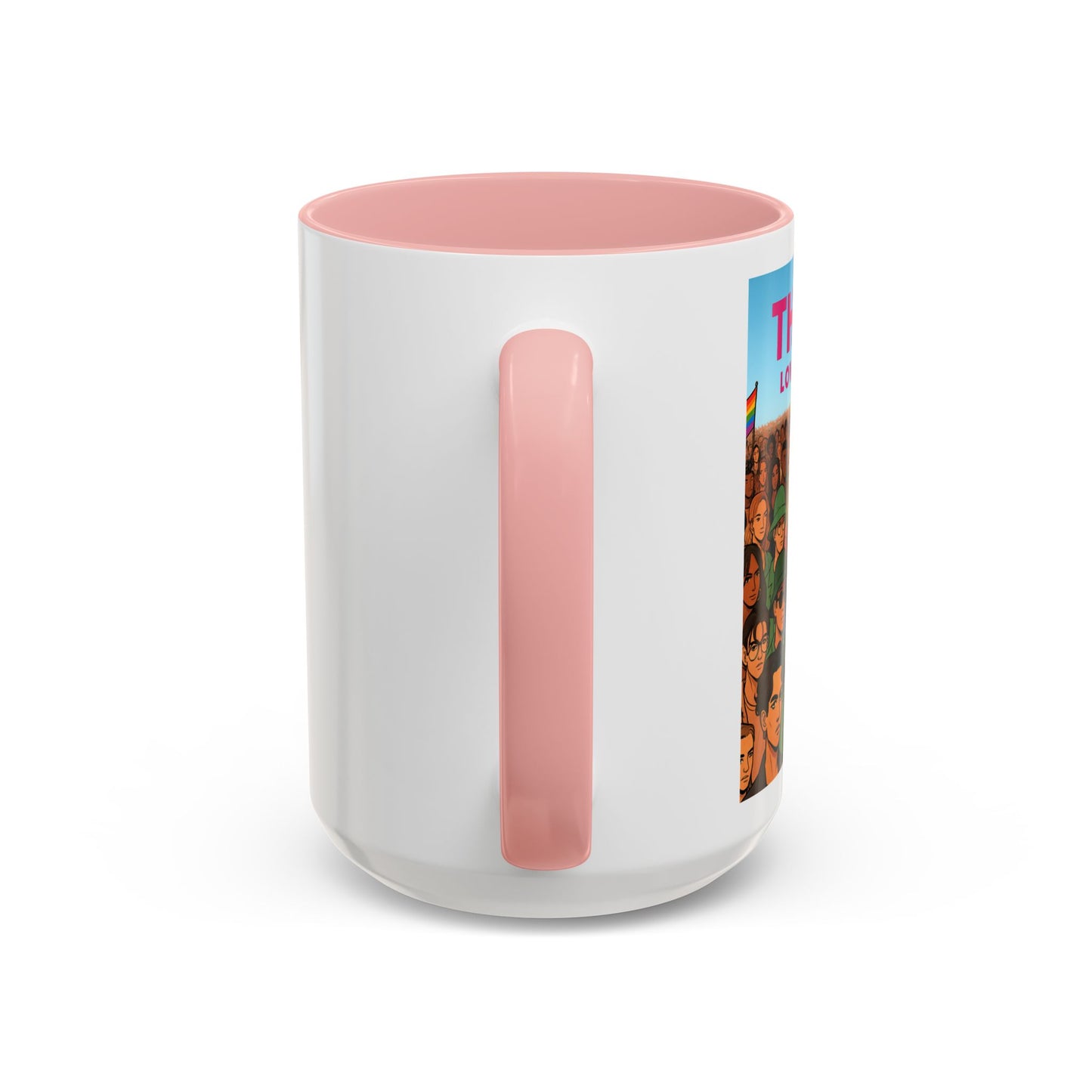 Celebrate Diversity Accent Coffee Mug | LGBTQ+ Pride Mug | Unique Gift for Allies and Activists | Perfect for Home or Office