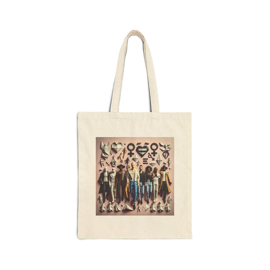 LGBTQIA Pride - Chic Graphic Cotton Canvas Tote Bag, Stylish Eco-Friendly Bag, Everyday Carryall, Perfect for Shopping, Gift for Her