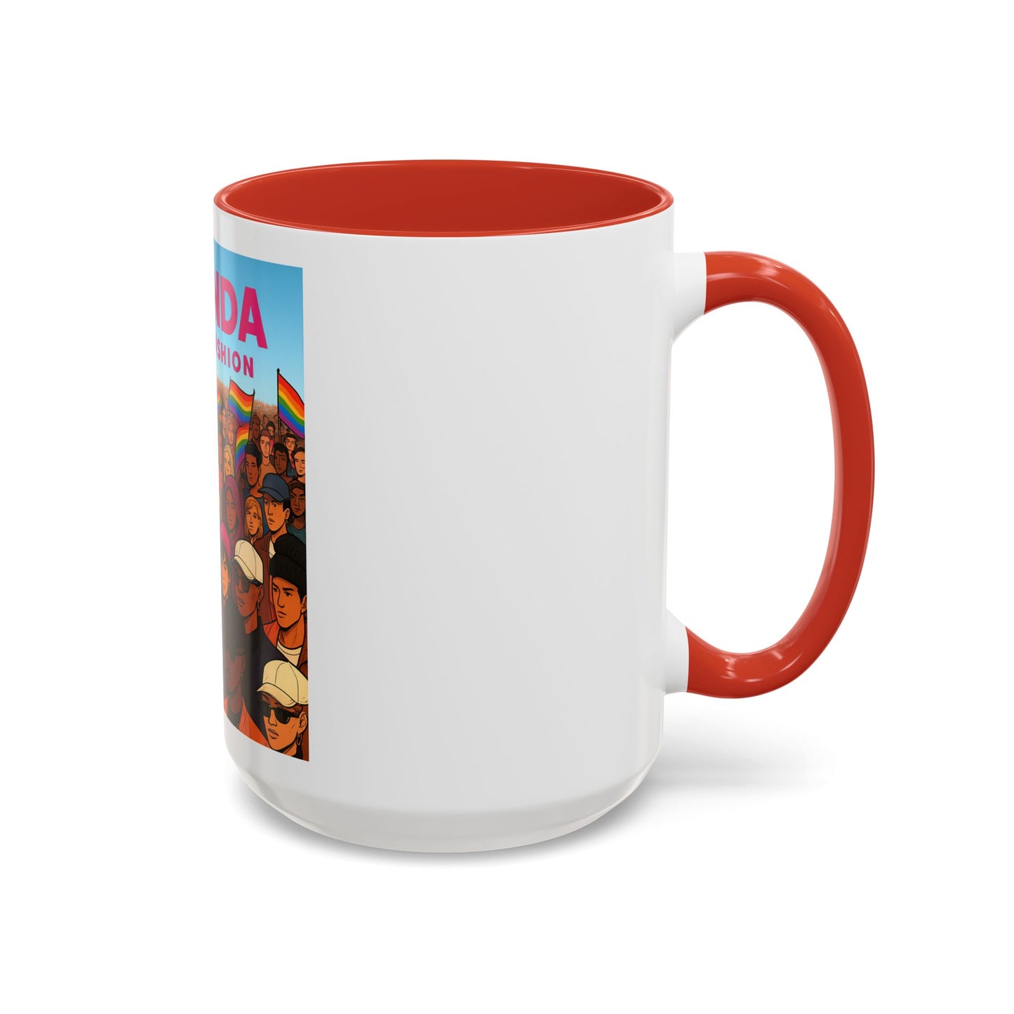 Celebrate Diversity Accent Coffee Mug | LGBTQ+ Pride Mug | Unique Gift for Allies and Activists | Perfect for Home or Office