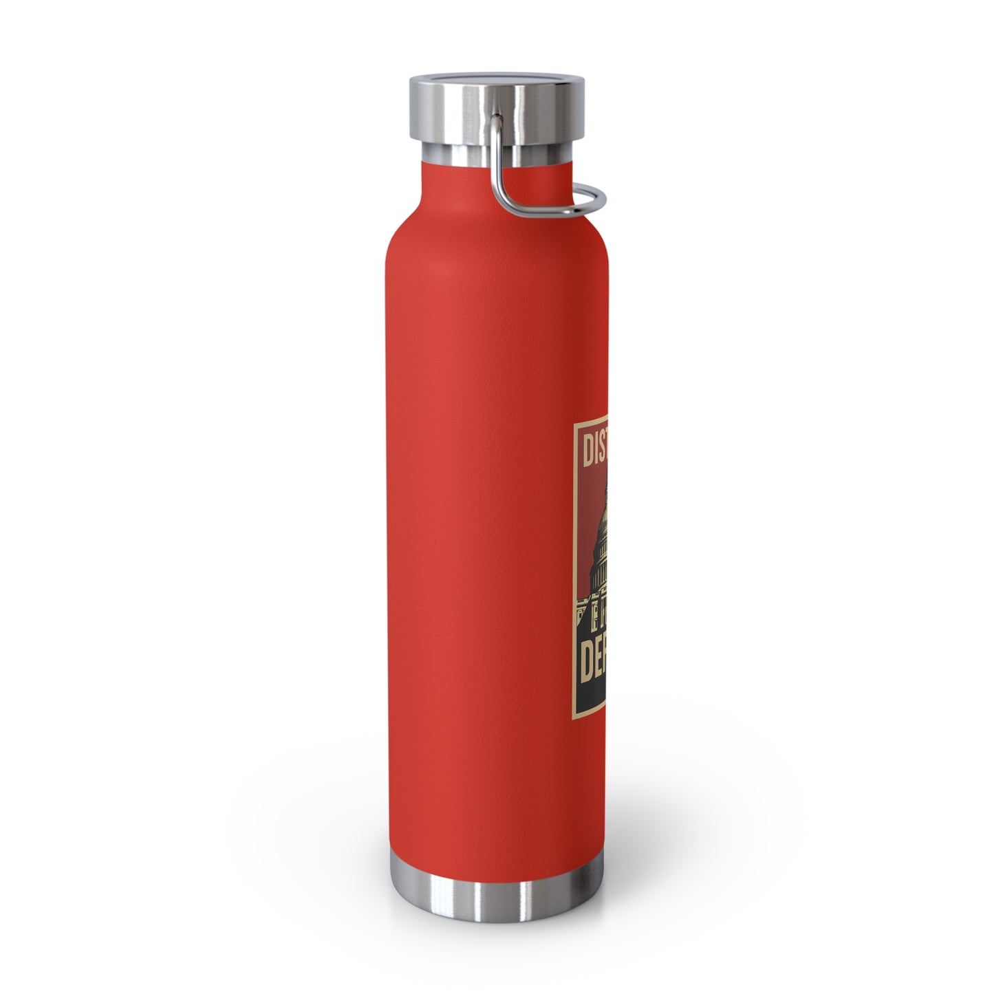 District of Defiance Water Bottle, Freedom Flask, Motivational Drinkware, Eco-Friendly Travel Bottle, Protest Inspired