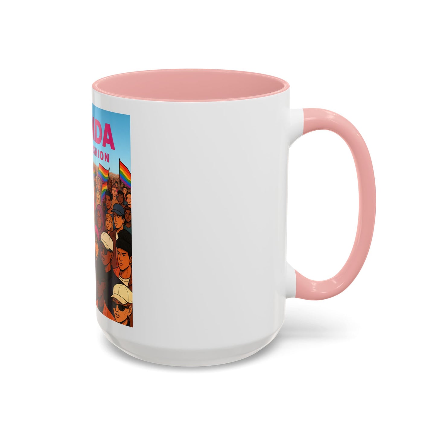 Celebrate Diversity Accent Coffee Mug | LGBTQ+ Pride Mug | Unique Gift for Allies and Activists | Perfect for Home or Office