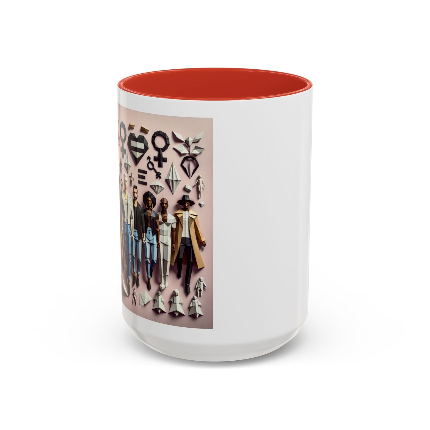 LGBTQIA Pride - Chic Accent Coffee Mug, Unique Artistic Mug, Gift for Coffee Lovers, Modern Home Decor, Ideal for Birthdays & Holidays